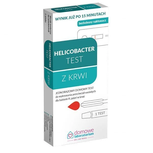 Test diagnostyczny Domowe Laboratorium, Helicobacter z krwi, 1 sztuka