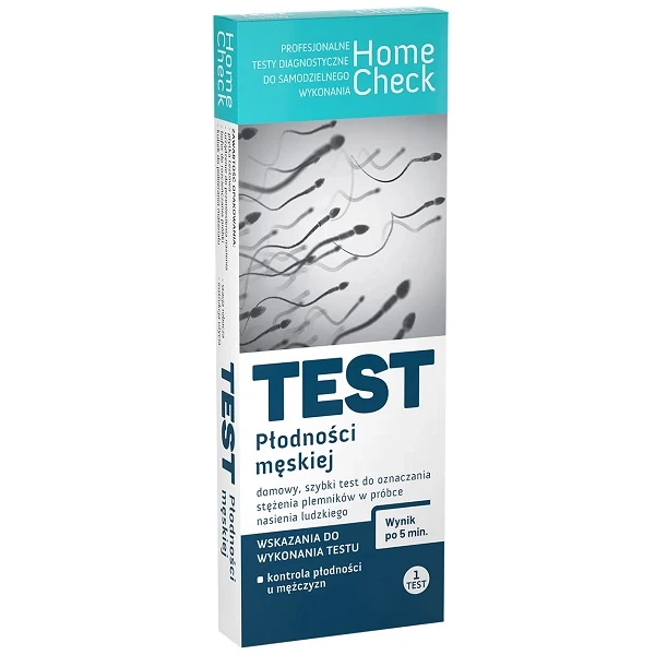 Test diagnostyczny Home Check, Test Płodności Męskiej, 1 sztuka