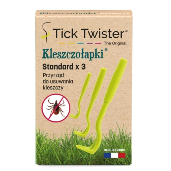 Tick Twister Standard, kleszczołapki, przyrząd do usuwania kleszczy, 3 sztuki 