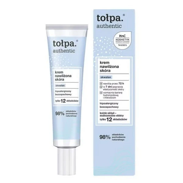 Tołpa Authentic, krem do twarzy, nawilżona skóra, 40ml