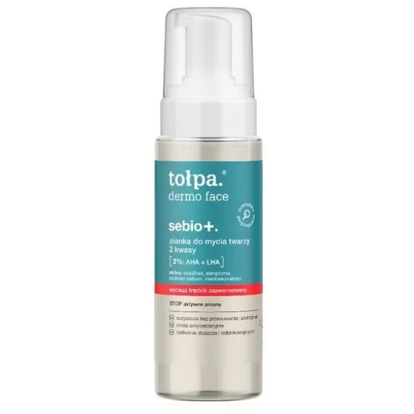 Tołpa Dermo Face Sebio+, pianka do mycia twarzy, 150ml