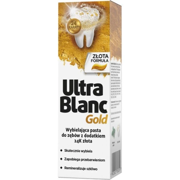 Ultrablanc Gold, wybielająca pasta do zębów z dodatkiem złota, 75ml