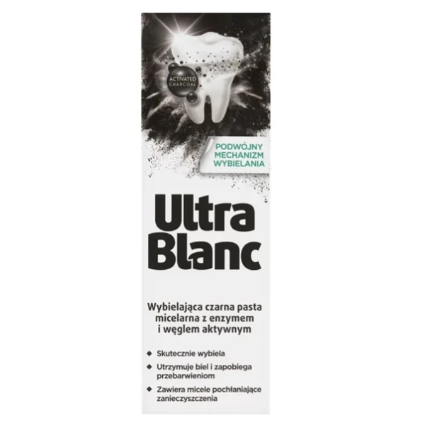 UltraBlanc, pasta do zębów wybielająca, z węglem aktywnym, 75ml
