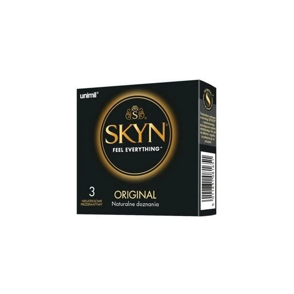 Unimil Skyn, prezerwatywy bezlateksowe Original, 3 sztuki