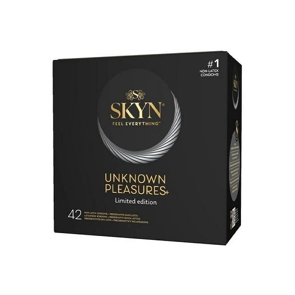 Unimil Skyn, prezerwatywy bezlateksowe Unknow Pleasures+, 42 sztuki