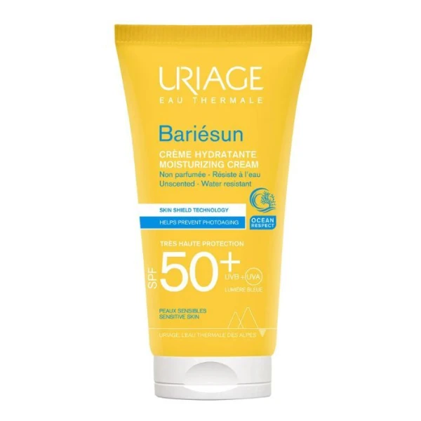 Uriage Bariesun, nawilżający krem do skóry wrażliwej, SPF 50+, 50ml