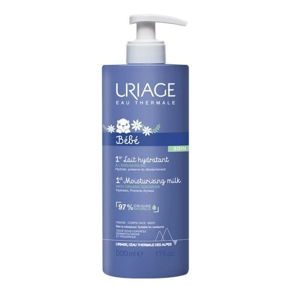Uriage Bebe, nawilżające mleczko do ciała dla dzieci, 500ml