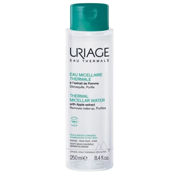 Uriage Thermal, termalna woda micelarna, skóra mieszana i tłusta, 250ml