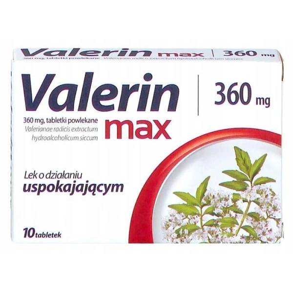 Valerin Max 360mg, 10 tabletek