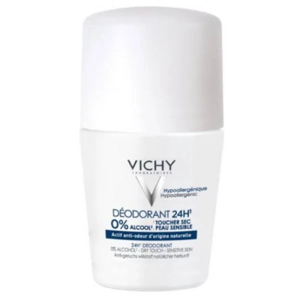 Vichy, antyperspirant 24h, do skóry wrażliwej lub po depilacji, roll-on, 50ml