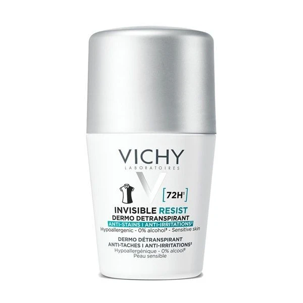 Vichy, antyperspirant 72h, przeciw śladom na ubraniach, roll-on, 50ml