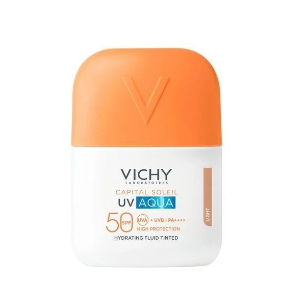 Vichy Capital Soleil UV Aqua, koloryzujący fluid ochronny do twarzy SPF 50, 50ml