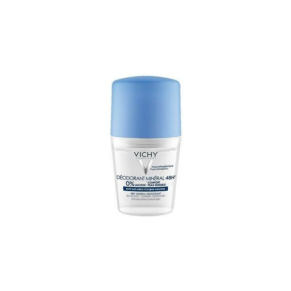 Vichy Deodorant Mineral, dezodorant mineralny, roll-on, bez soli aluminium, 50ml