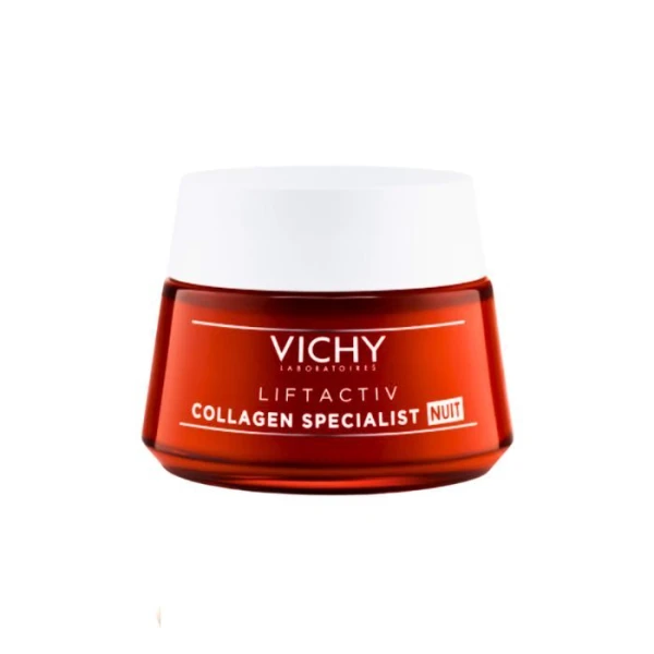Vichy Liftactiv Collagen Specialist, krem redukujący zmarszczki, na noc, 50ml
