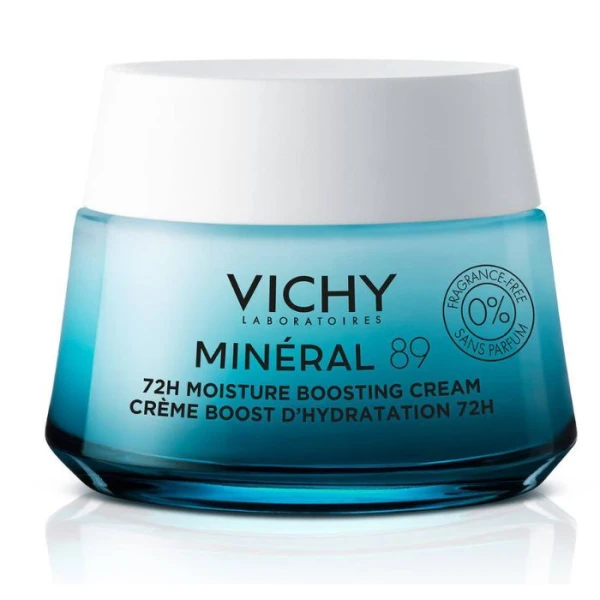 Vichy Mineral 89, krem nawilżająco-odbudowujący, bezzapachowy, 50ml