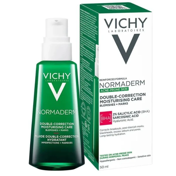 Vichy Normaderm, krem przeciw niedoskonałościom, nawilżający, 50ml