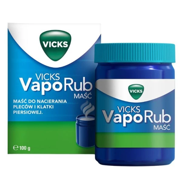 Vicks VapoRub, lek złożony, maść, dla dzieci od 5 roku życia i dorosłych, 100g