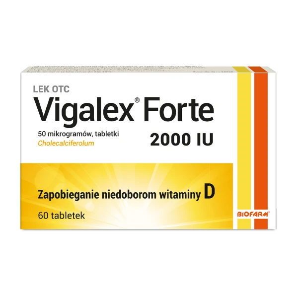 Vigalex Forte 2000 j.m., 60 tabletek