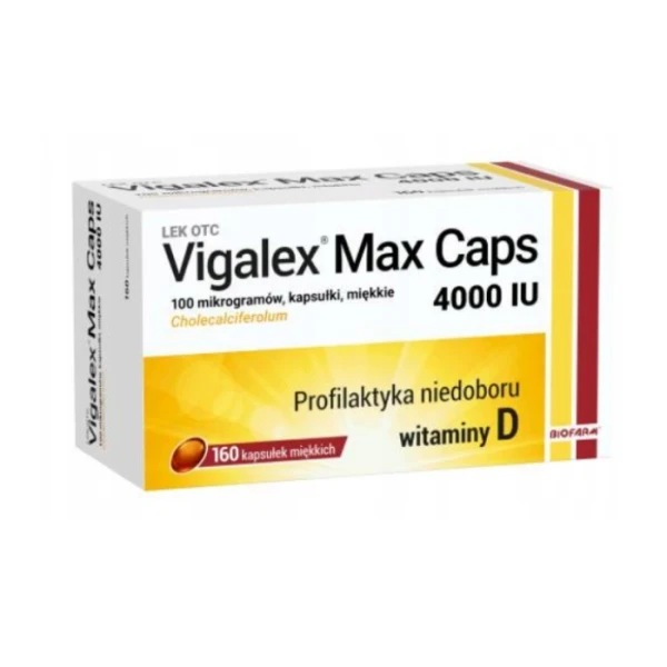 Vigalex Max 4000 j.m., 160 kapsułek