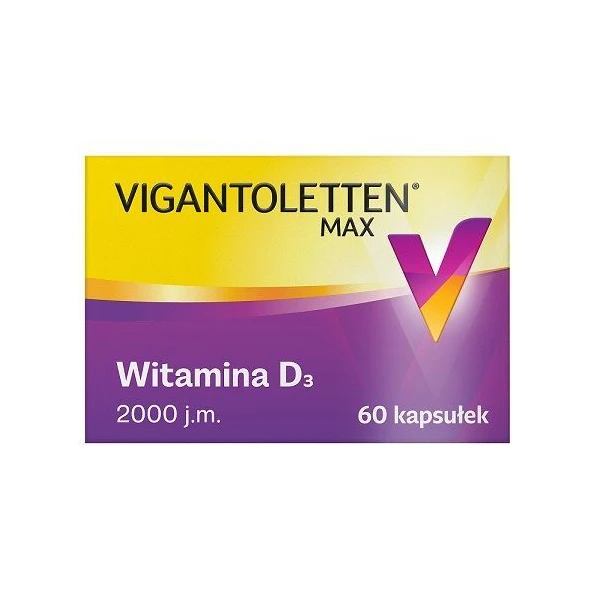 Vigantoletten Max 2000 j.m., 60 kapsułek