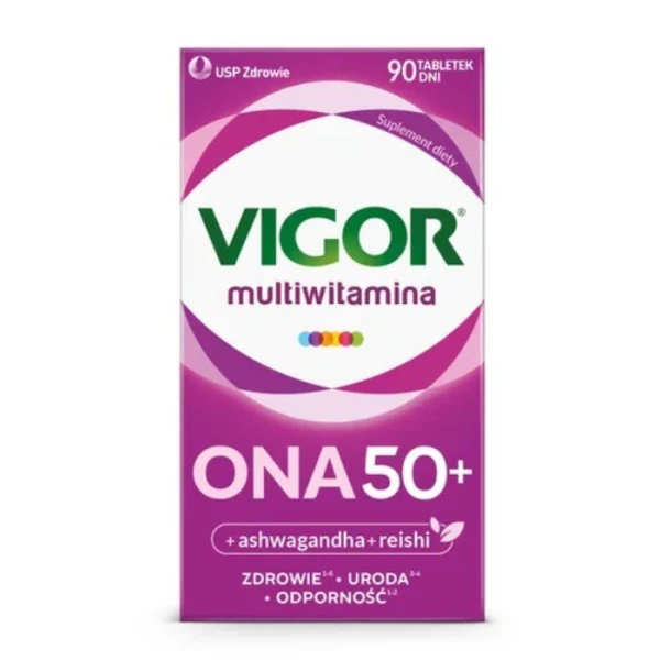 Vigor Multiwitamina Ona 50+, 90 tabletek