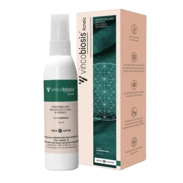 Vincobiosis Acneic Dermobalans, balsam do ciała w sprayu, 125ml
