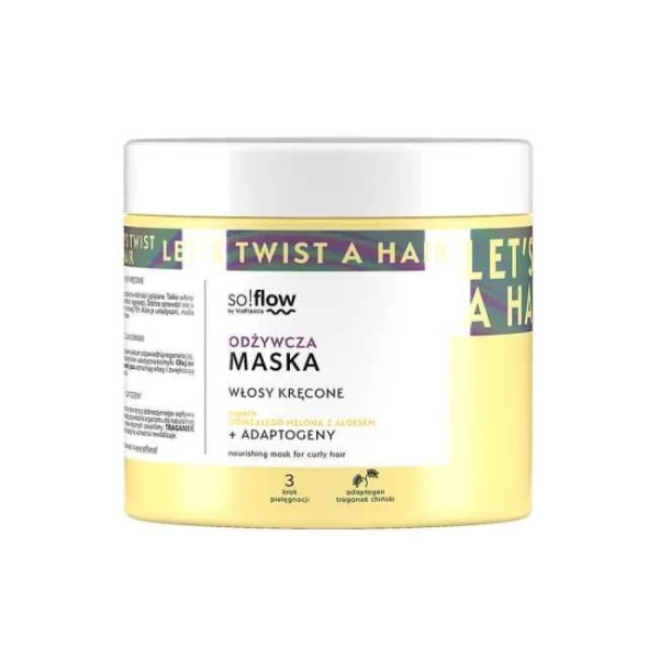 Vis Plantis, so!flow, odżywcza maska do włosów kręconych, 400ml