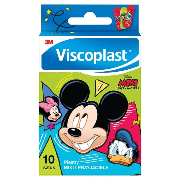 Plastry dla dzieci, Miki I Przyjaciele, Viscoplast, 10 sztuk