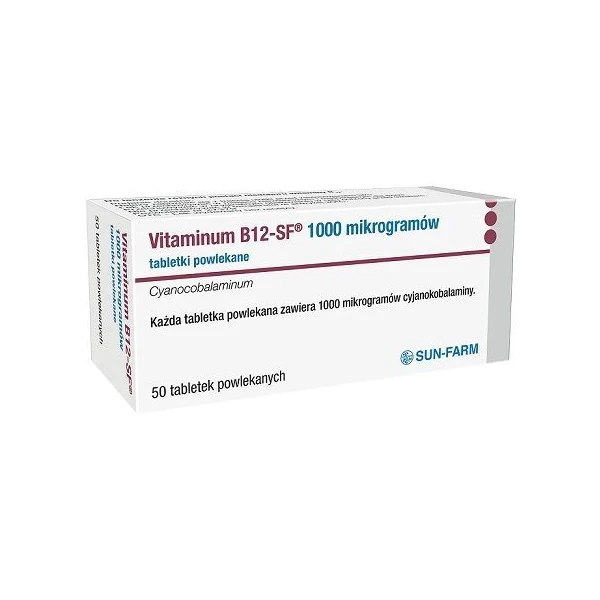Vitaminum B12-SF 1000 mikrogramów, 50 tabletek