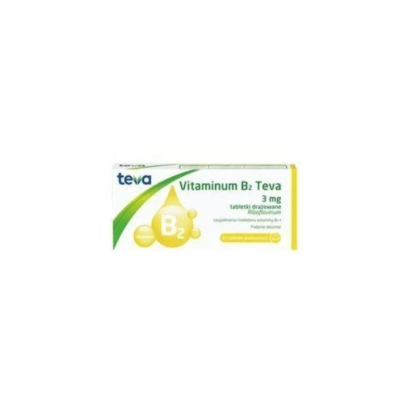 Vitaminum B2 Teva 3mg, 50 tabletek