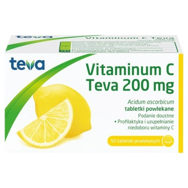 Vitaminum C Teva 200mg, 50 tabletek