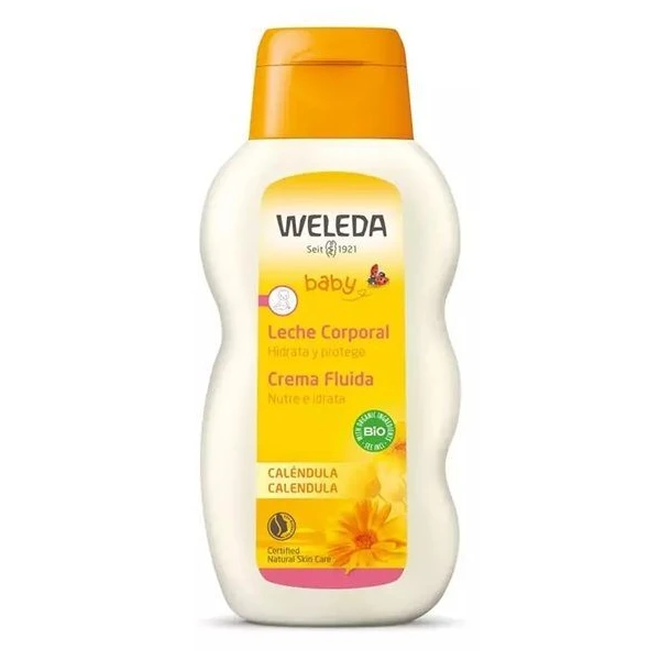 Weleda Baby, Calendula, emulsja do ciała z nagietkiem lekarskim, dla niemowląt i dzieci, od urodzenia, 200ml