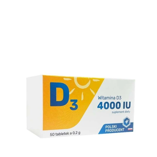 Witamina D3 4000 j.m., 50 tabletek