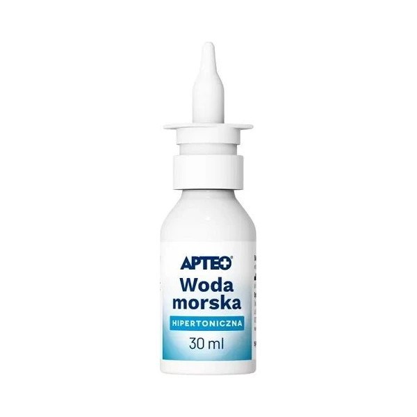 Woda morska hipertoniczna Apteo, spray, po 1 miesiącu życia, 30ml
