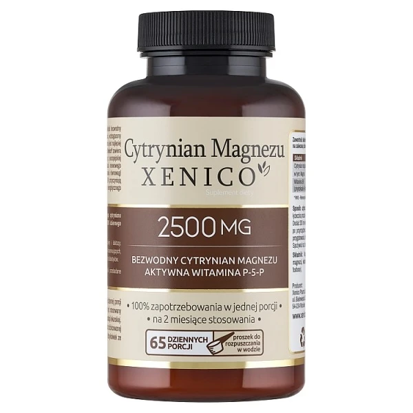 Cytrynian Magnezu Xenico, proszek, 165g