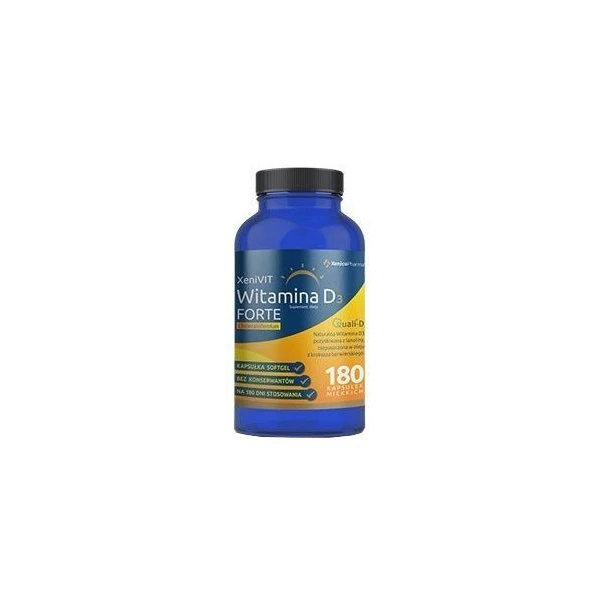 XeniVIT Witamina D3 Forte 4000 j.m., 180 kapsułek