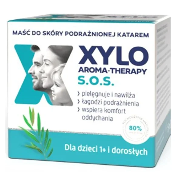 Xylo Aroma-Therapy S.O.S., maść do skóry podrażnionej katarem, dla dorosłych i dzieci po 1 roku życia, 15ml