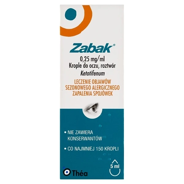 [DATA - 2026-11-30] Zabak 0,25mg/ml, krople do oczu, 5ml