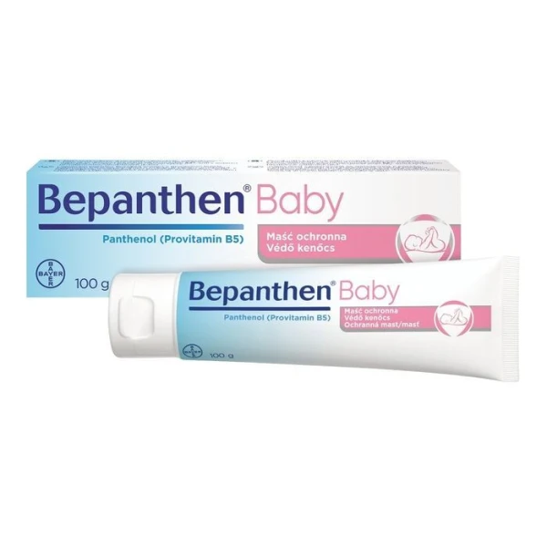 ZESTAW Bepanthen Baby, maść ochronna przeciw odparzeniom pieluszkowym, od urodzenia, 100g + 30g