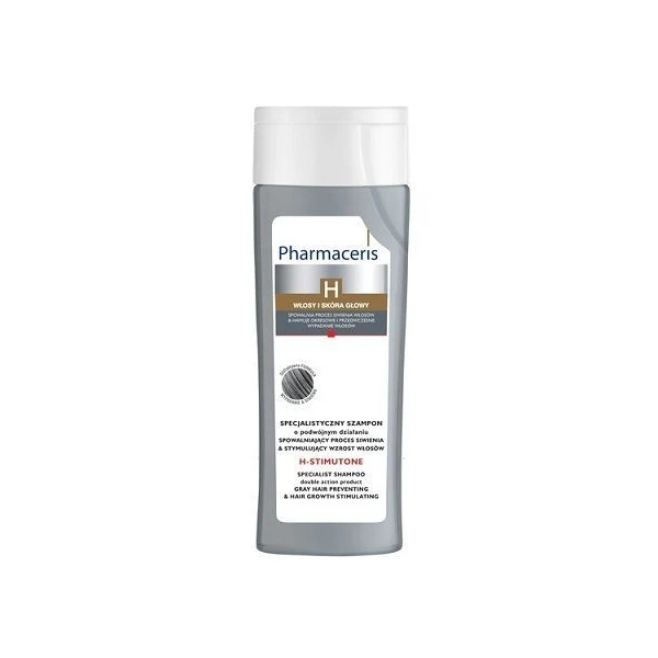 Pharmaceris H, H-Stimutone, szampon spowalniający proces siwienia, 250ml
