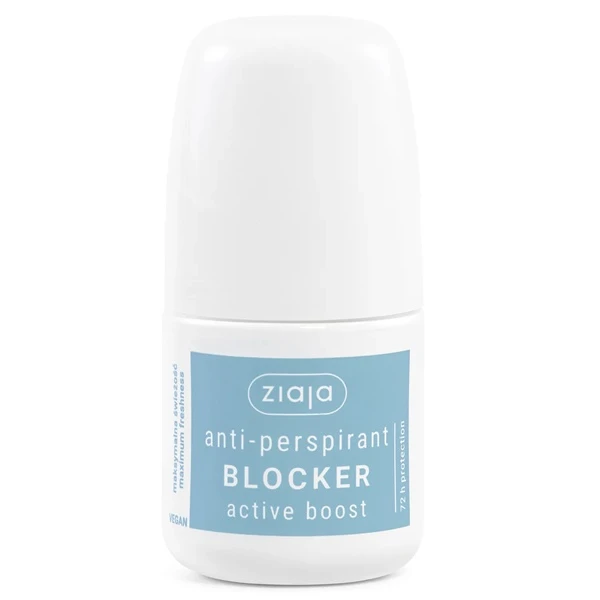 Ziaja blocker active boost, antyperspirant roll-on, 60ml