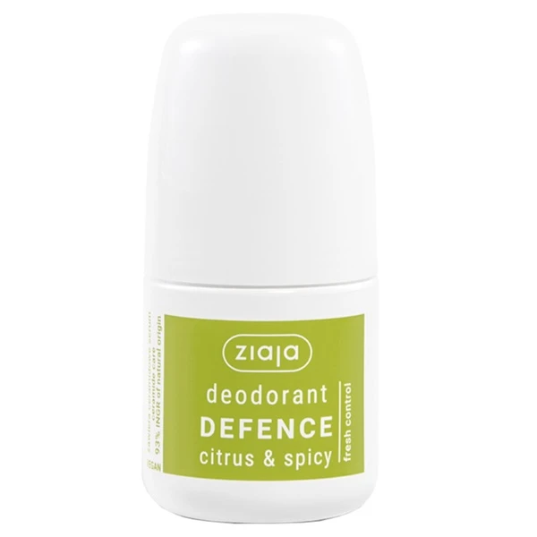 Ziaja, dezodorant defence citrus & spicy roll-on, 60ml