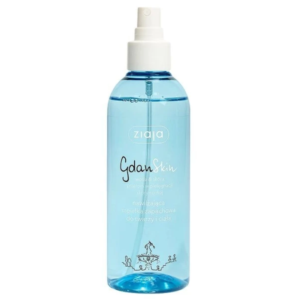 Ziaja GdanSkin, nawilżająca mgiełka zapachowa do twarzy i ciała, 200ml