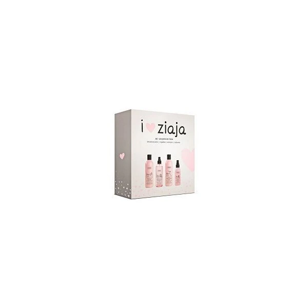 Ziaja Jeju Różowa, mydło pod prysznic, 300ml + mgiełka, 200ml + szampon, 300ml + odżywka, 125ml, zestaw