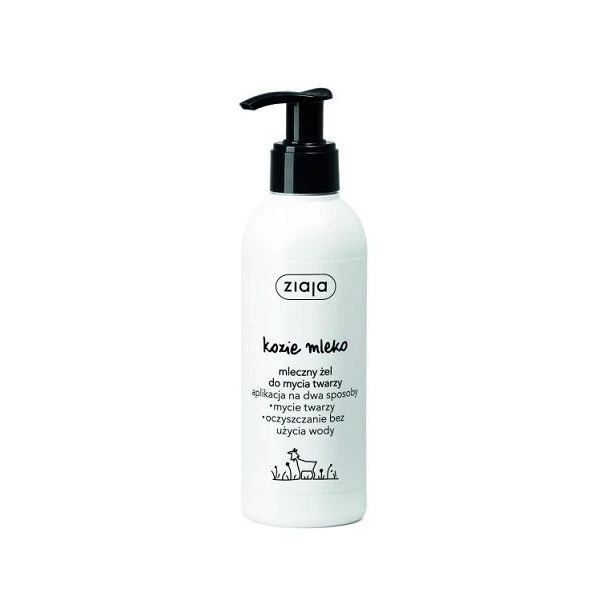 Ziaja Kozie Mleko, mleczny żel do mycia twarzy, 200ml