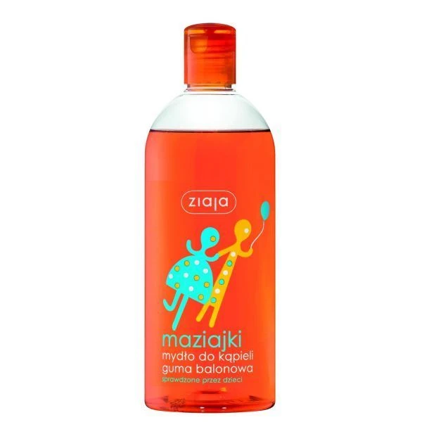 Ziaja Maziajki, mydło do kąpieli, guma balonowa, dla dzieci po 3 roku życia, 500ml