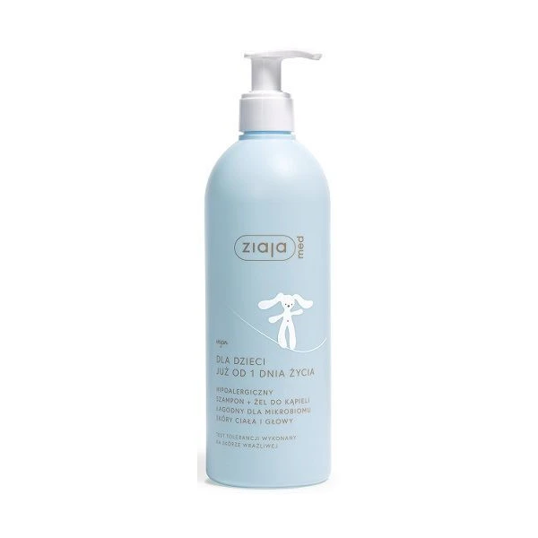 Ziaja Med Dla Dzieci, szampon + żel do kąpieli, od urodzenia, 400ml