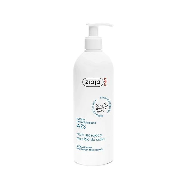 Ziaja Med Kuracja Dermatologiczna AZS, emulsja natłuszczająca, 400ml