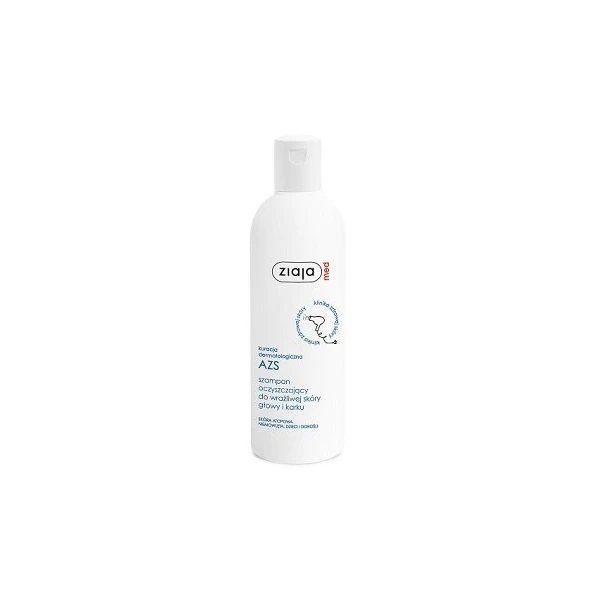 Ziaja Med Kuracja Dermatologiczna AZS, szampon do wrażliwej skóry głowy i karku, 300ml