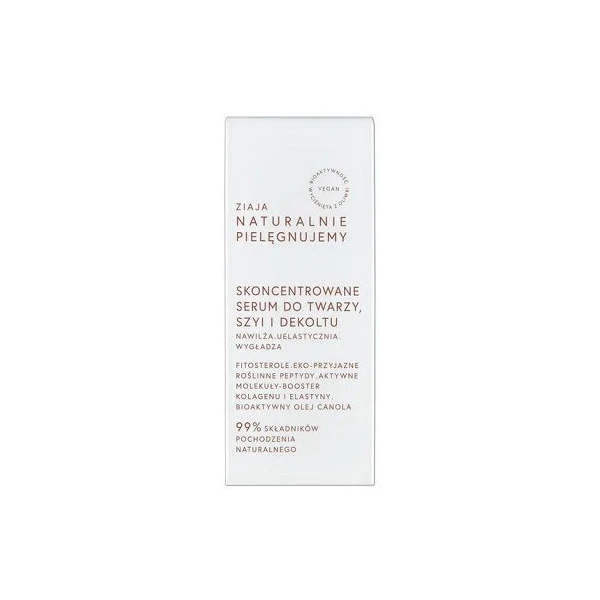 Ziaja Naturalnie Pielęgnujemy, skoncentrowane serum do twarzy, szyi i dekoltu, 30ml